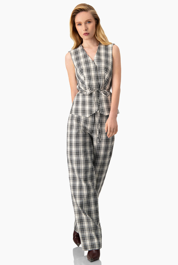 Pantalon amplio con cierre