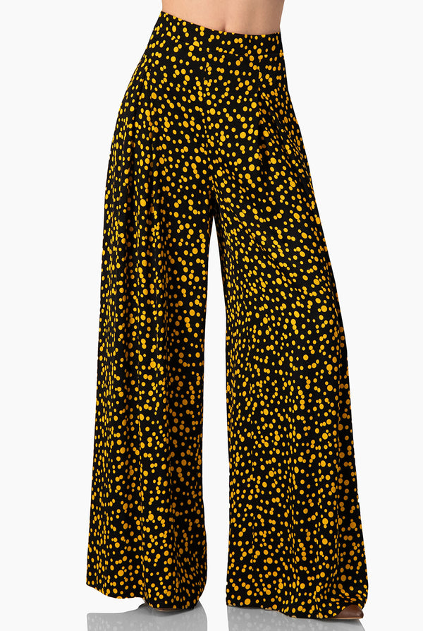 Pantalon amplio de lunares