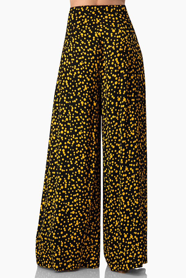 Pantalon amplio de lunares