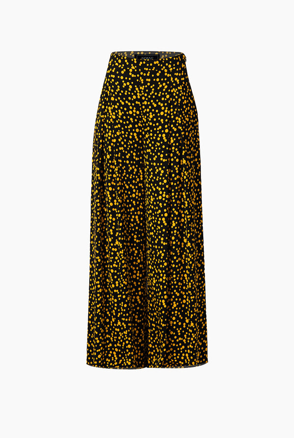 Pantalon amplio de lunares