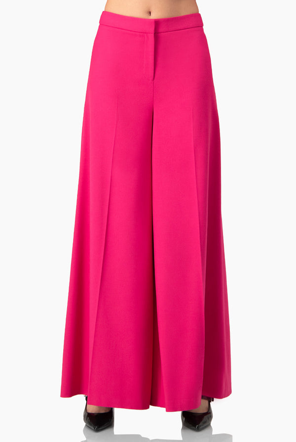 Pantalon liso en tono rosa