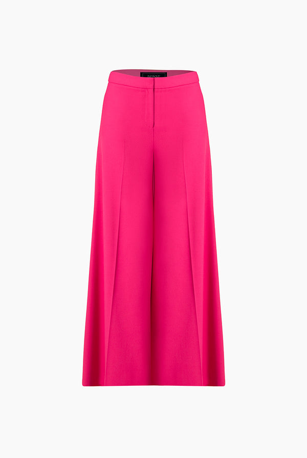 Pantalon liso en tono rosa