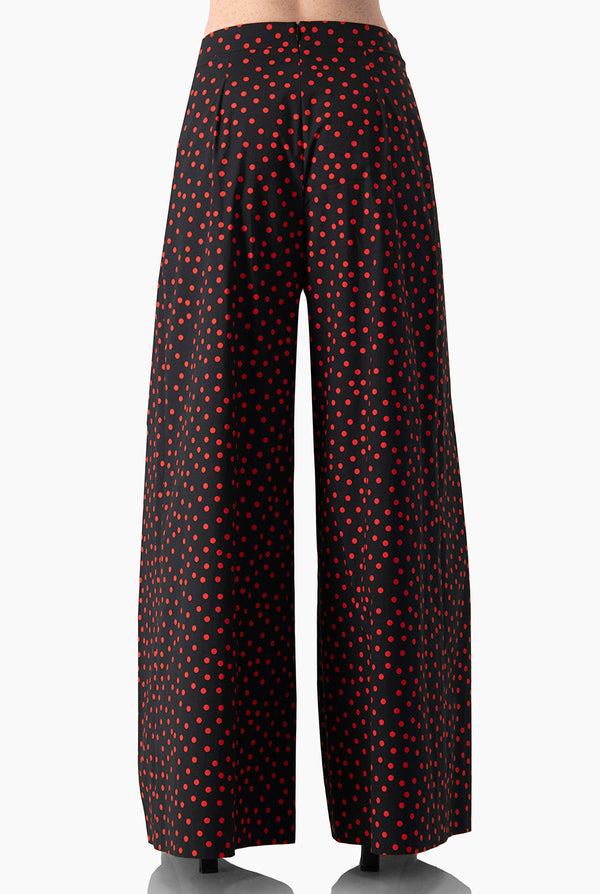 Pantalon lunares amplio