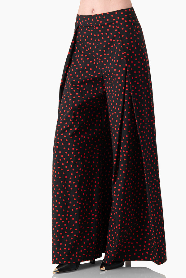 Pantalon lunares amplio