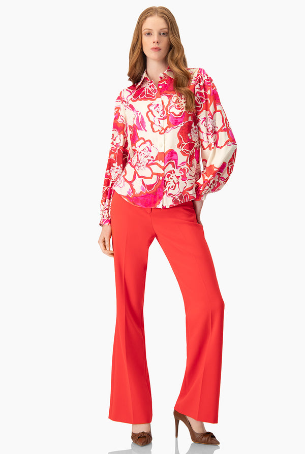 Pantalon sastreado rojo