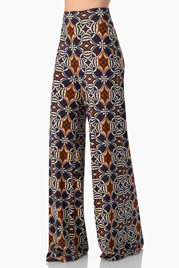 Pantalon pierna ancha estampado