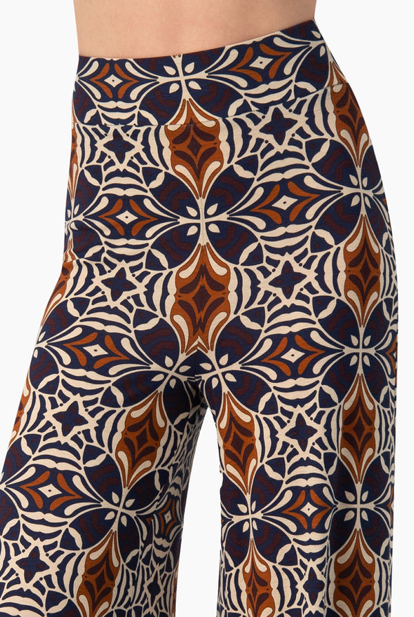 Pantalon pierna ancha estampado