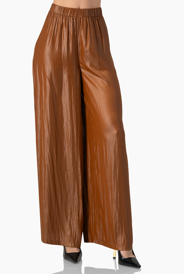 Pantalon pierna amplia sin bolsas