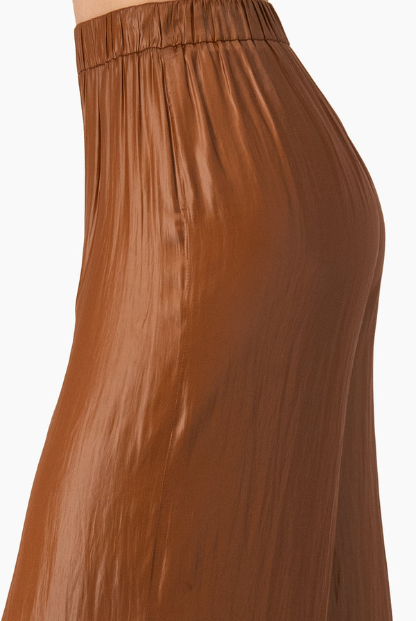 Pantalon pierna amplia sin bolsas