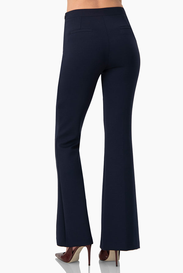 Pantalon semi acampanado marino