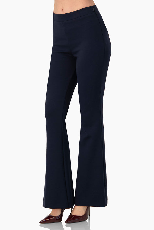 Pantalon semi acampanado marino