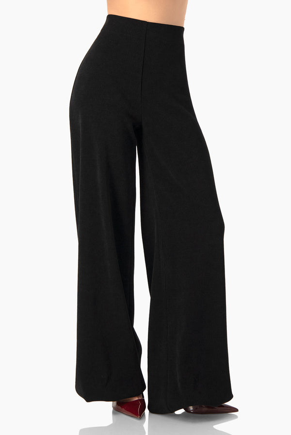 Pantalon amplio color negro