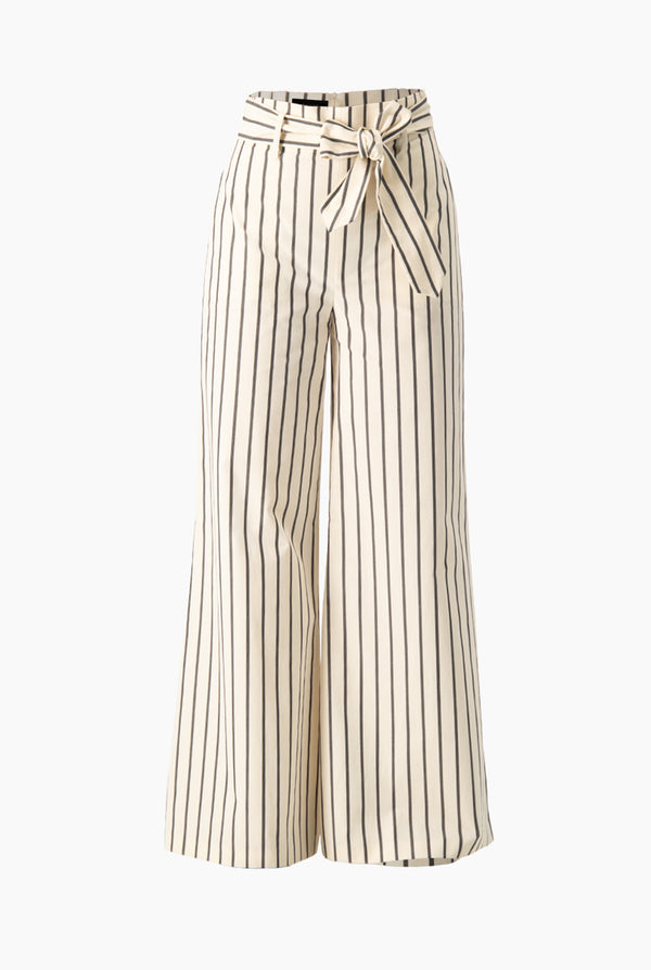 Pantalon de rayas con cinta