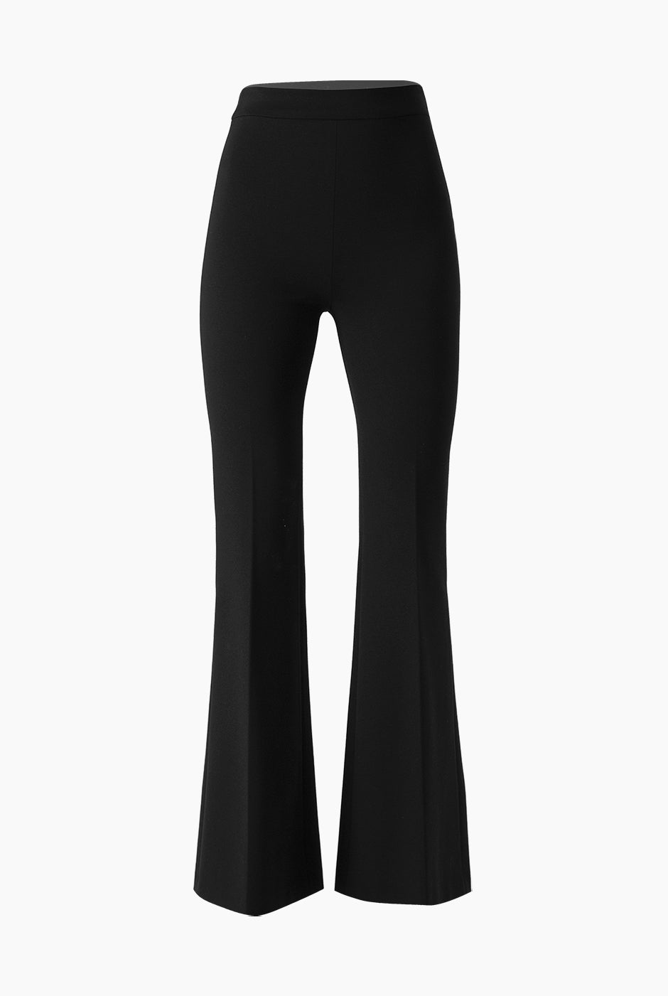 Pantalón negro acampanado elegante sin bolsillos