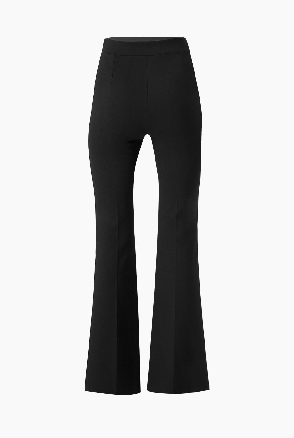 Pantalón negro acampanado elegante sin bolsillos