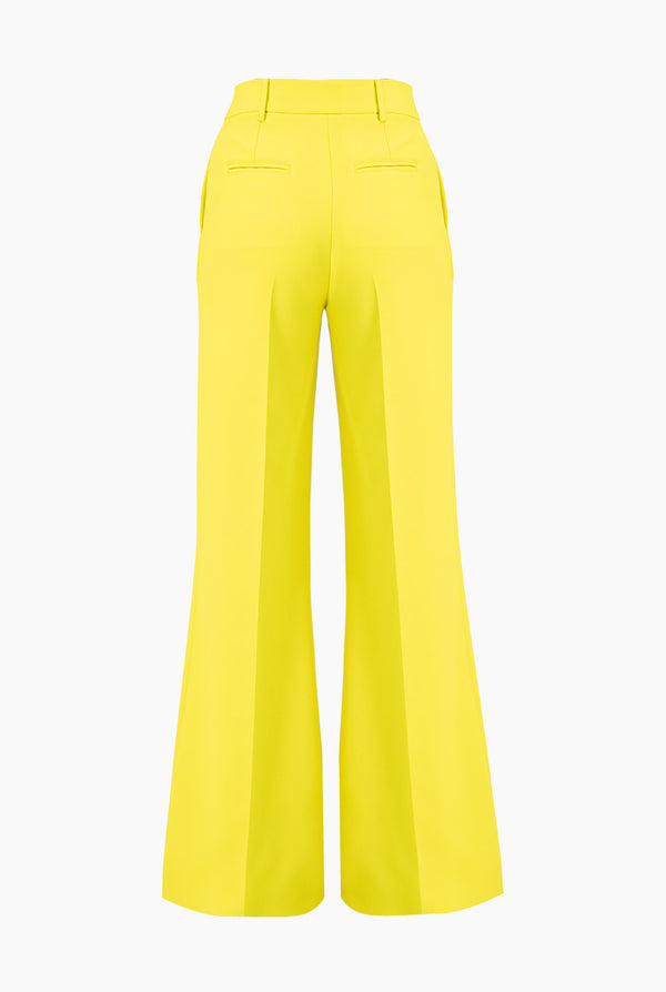 Pantalon pierna amplia y bolsillos