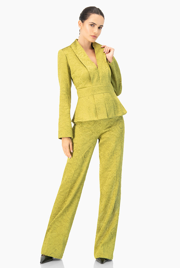 Pantalon amplio de dobladillo ancho