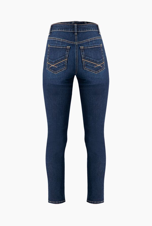 Jeans skinny con un boton frontal