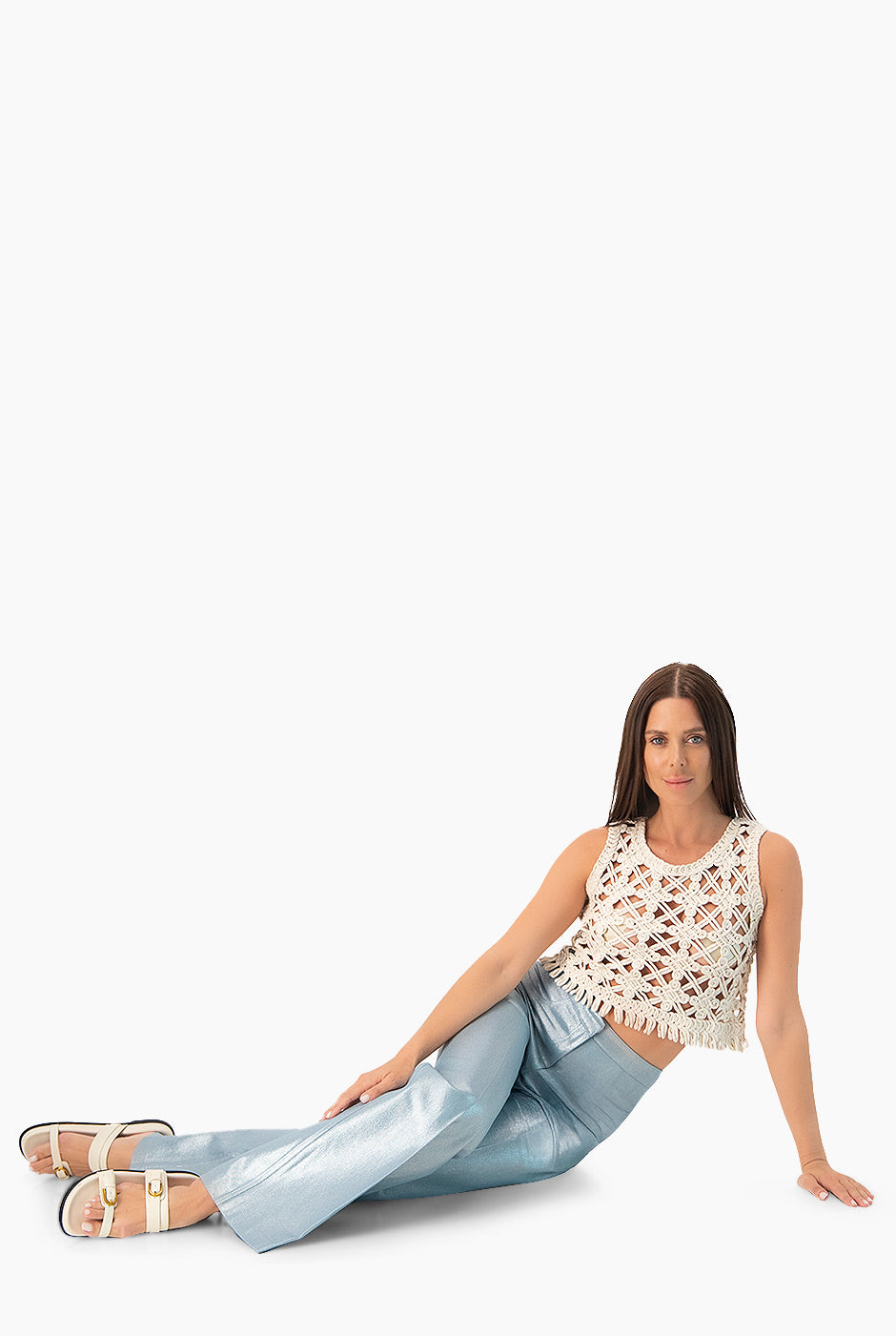 Vest Knitted Macramé