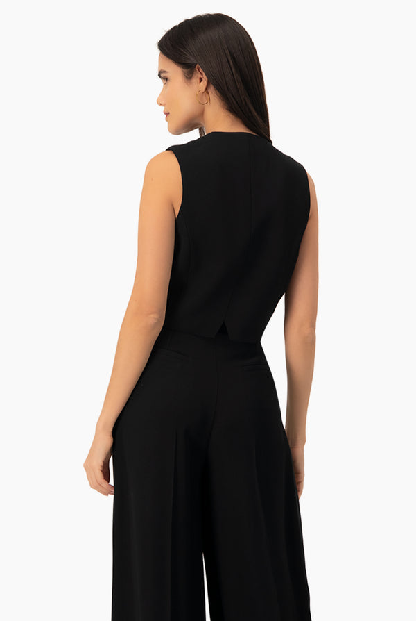 Chaleco cruzado escote V