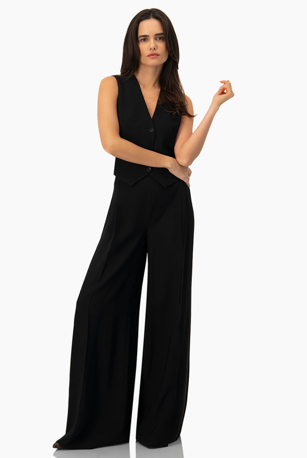 Chaleco cruzado escote V