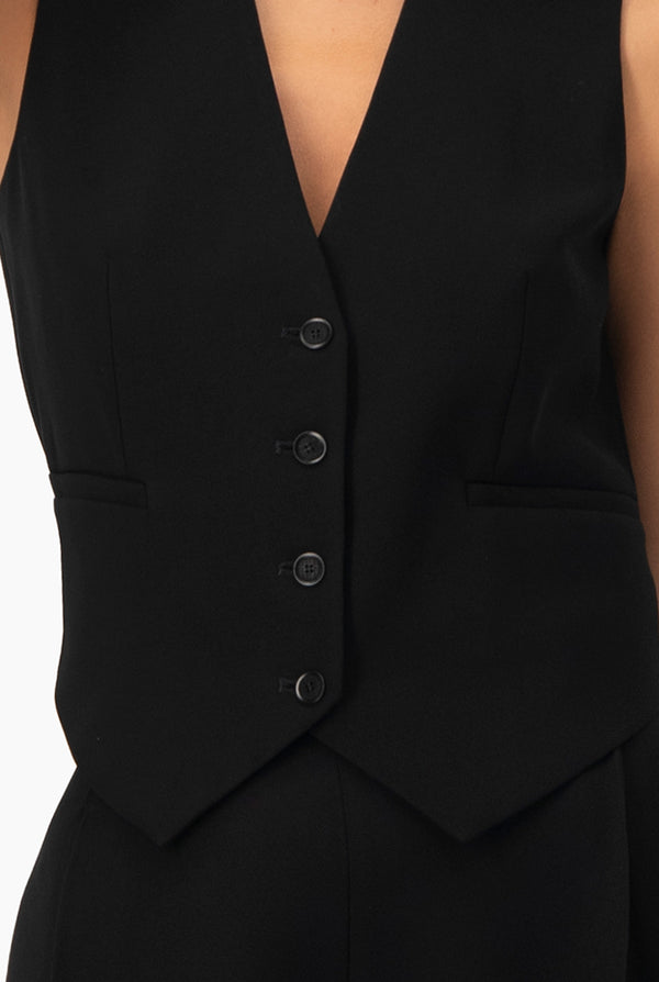 Chaleco cruzado escote V