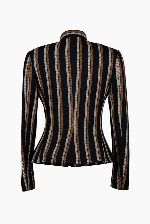 Blazer tejido con cierre