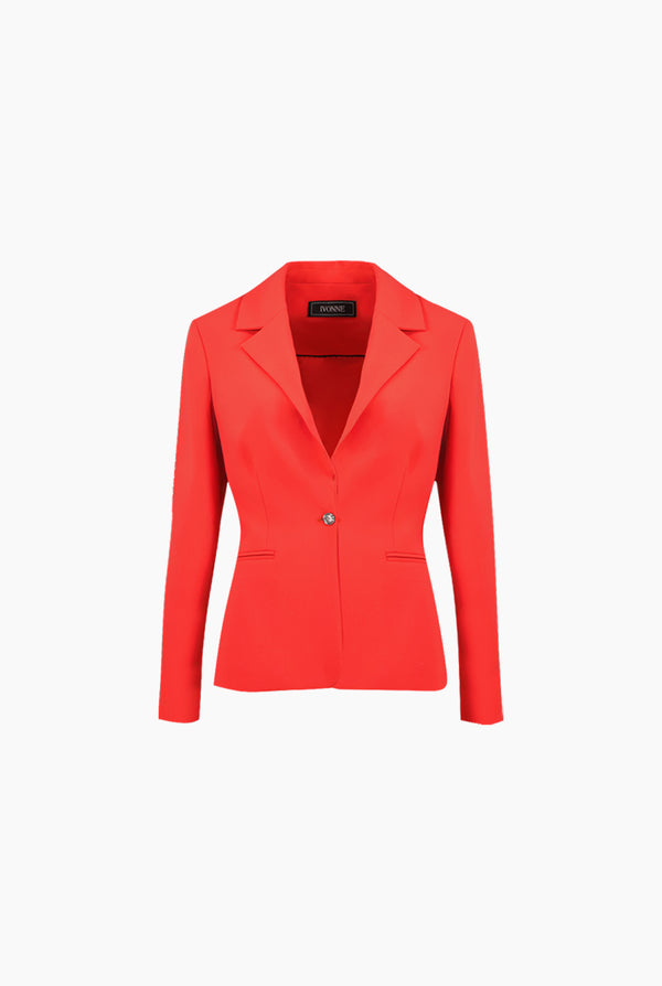 Saco liso sastreado de cruce