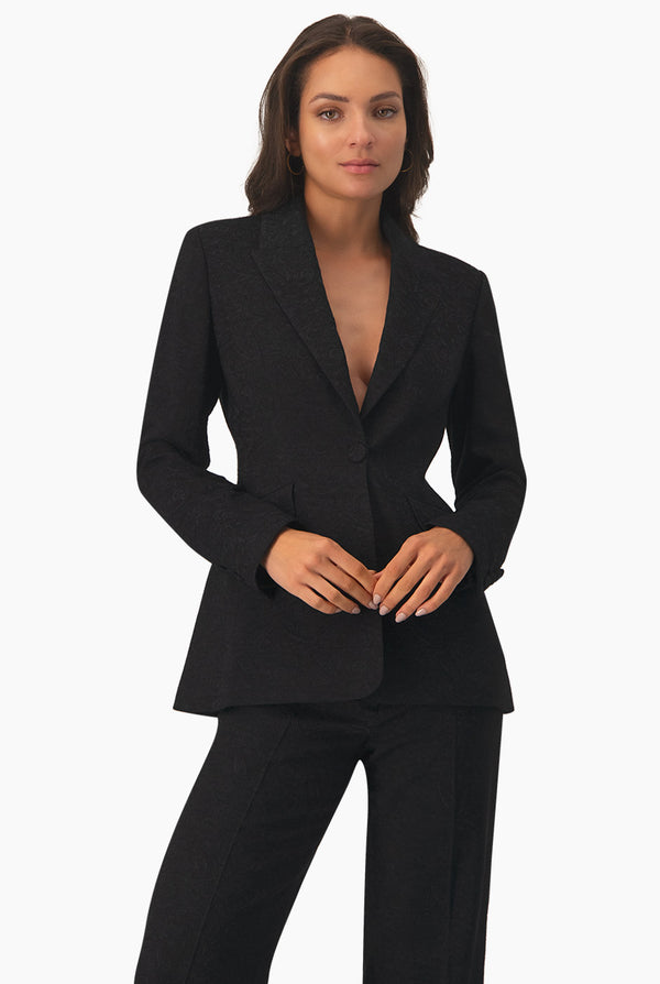 Blazer negro con bolsillos