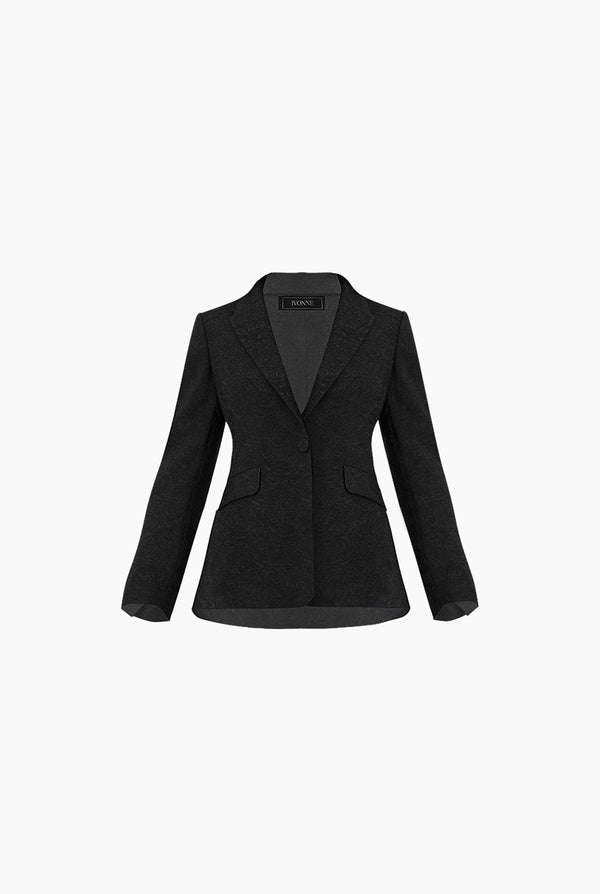 Blazer negro con bolsillos