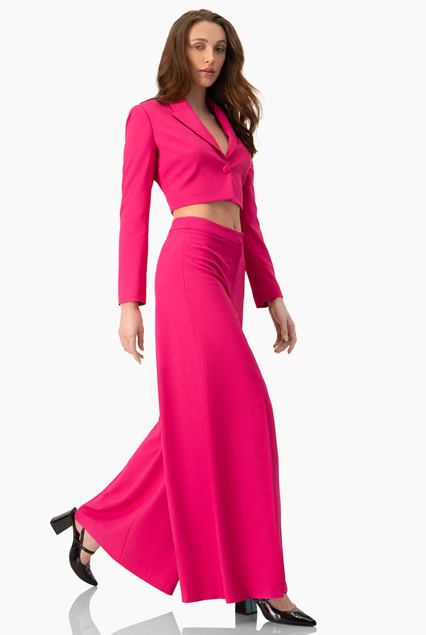 Saco corto de un boton frontal