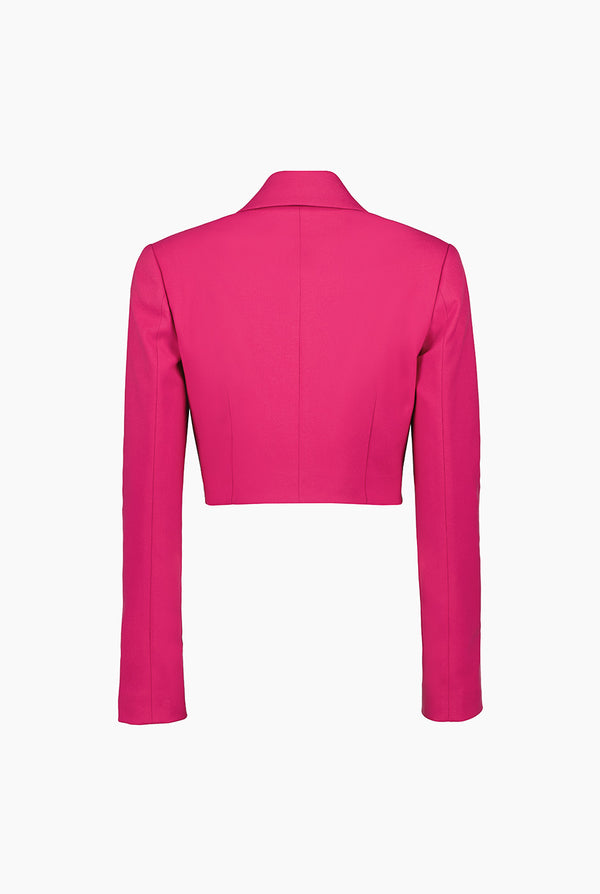 Saco corto de un boton frontal