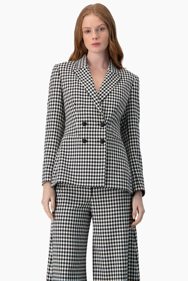 Blazer cruzado de doble botonadura