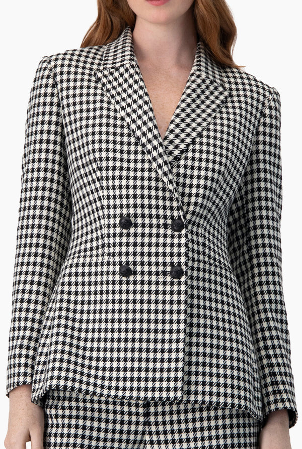 Blazer cruzado de doble botonadura