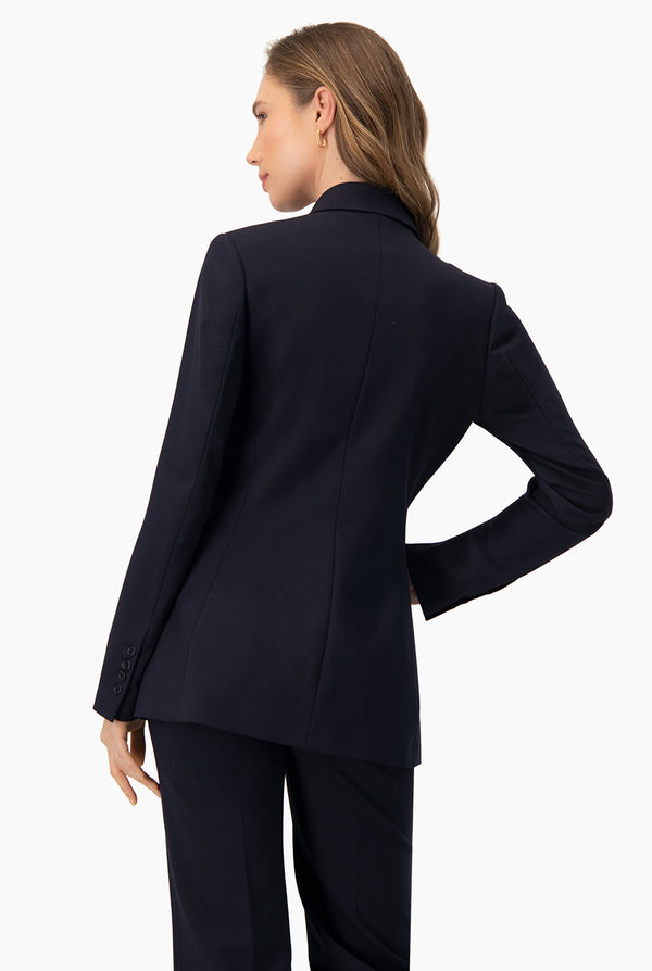 Saco marino sastreado de un boton