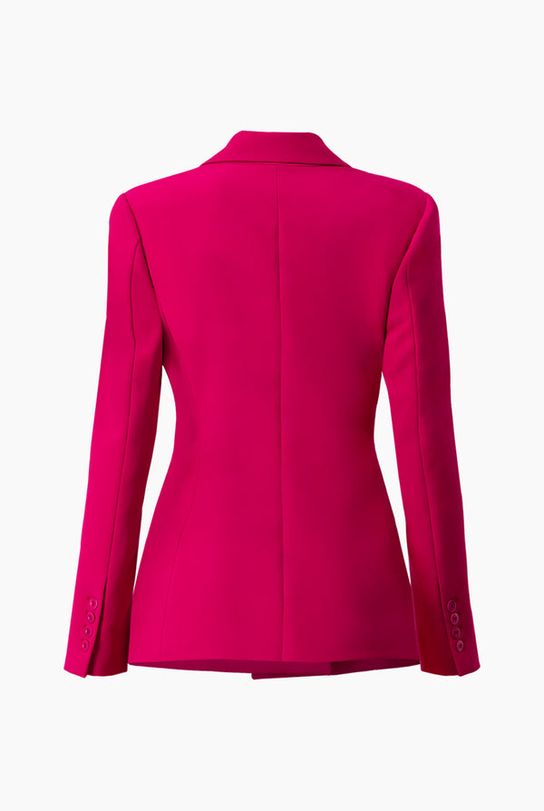 Saco cruzado en tono fucsia