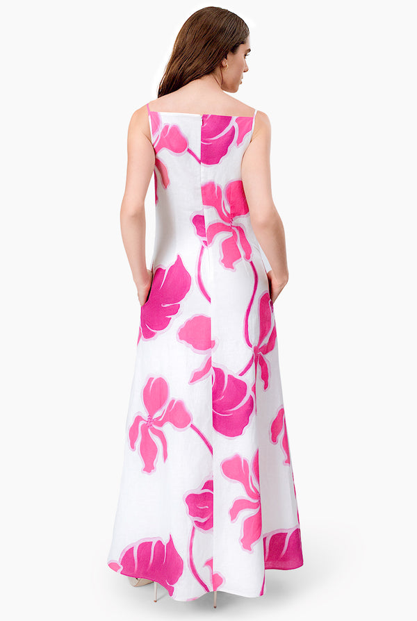 Vestido estampado sin mangas