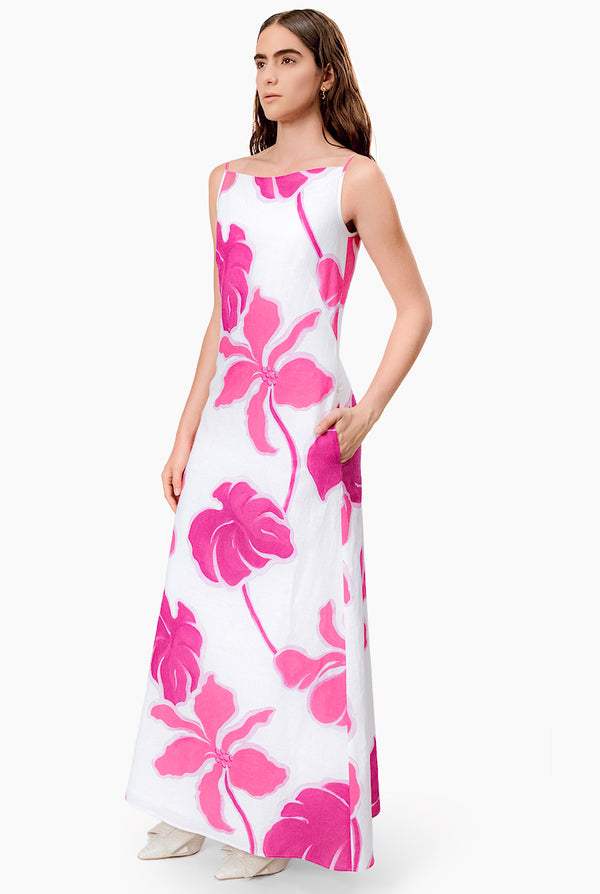 Vestido estampado sin mangas