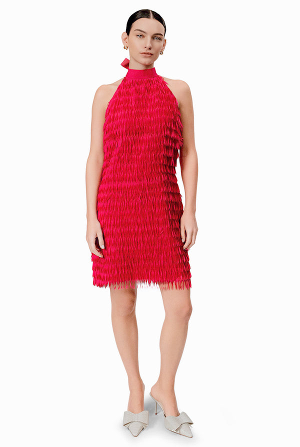 Vestido corto de cuello tipo halter