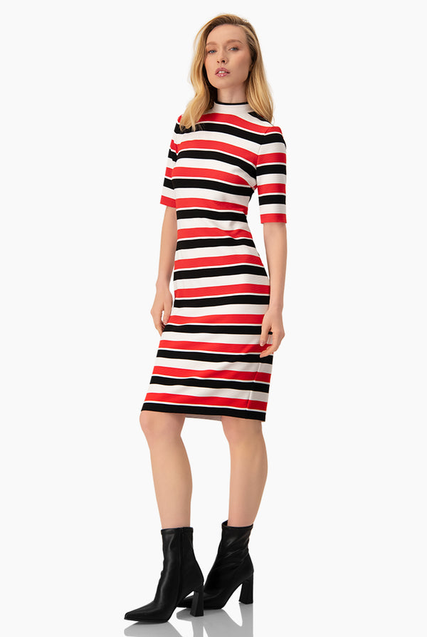 Vestido midi abertura trasera