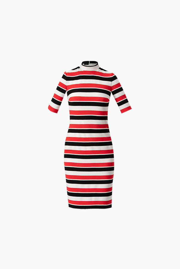 Vestido midi abertura trasera