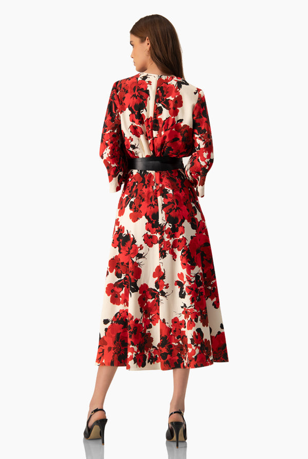 Vestido largo de estampado floral