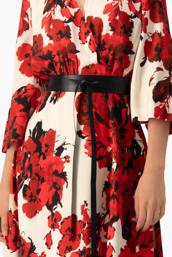 Vestido largo de estampado floral