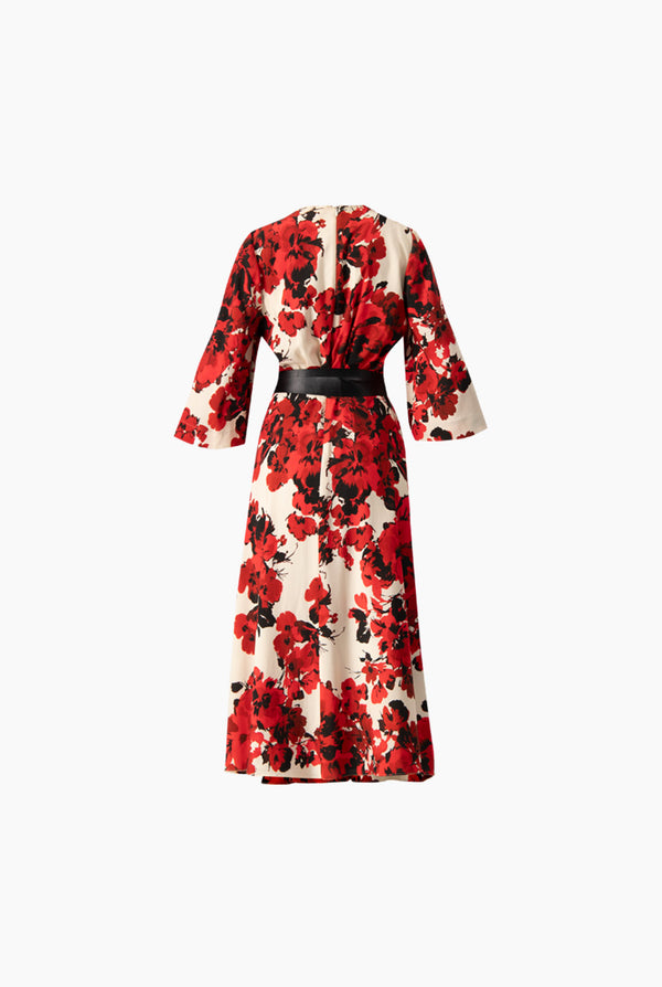 Vestido largo de estampado floral