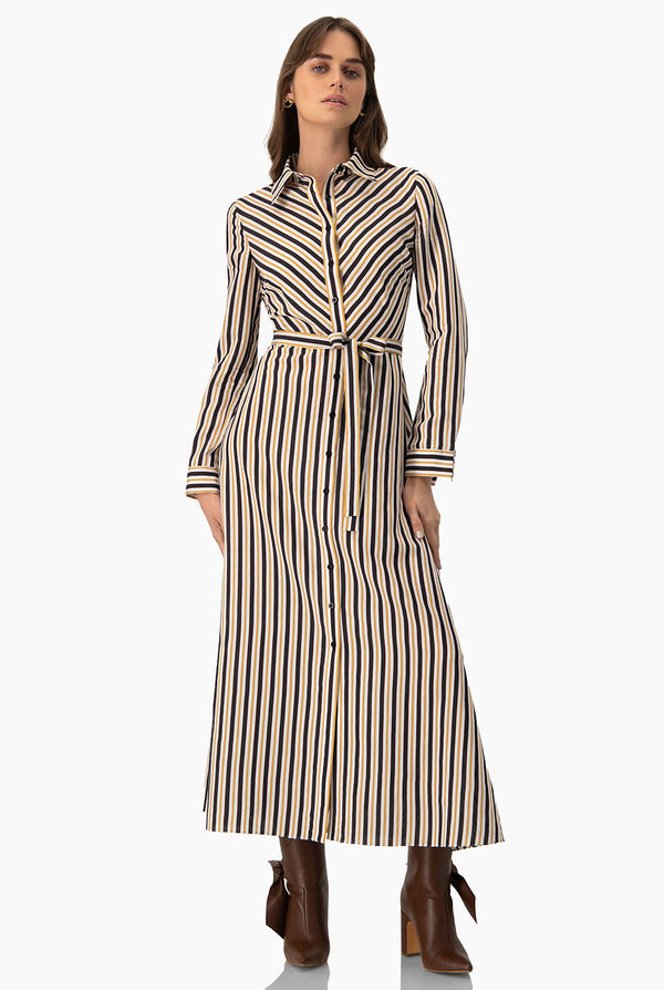 Vestido largo camisero