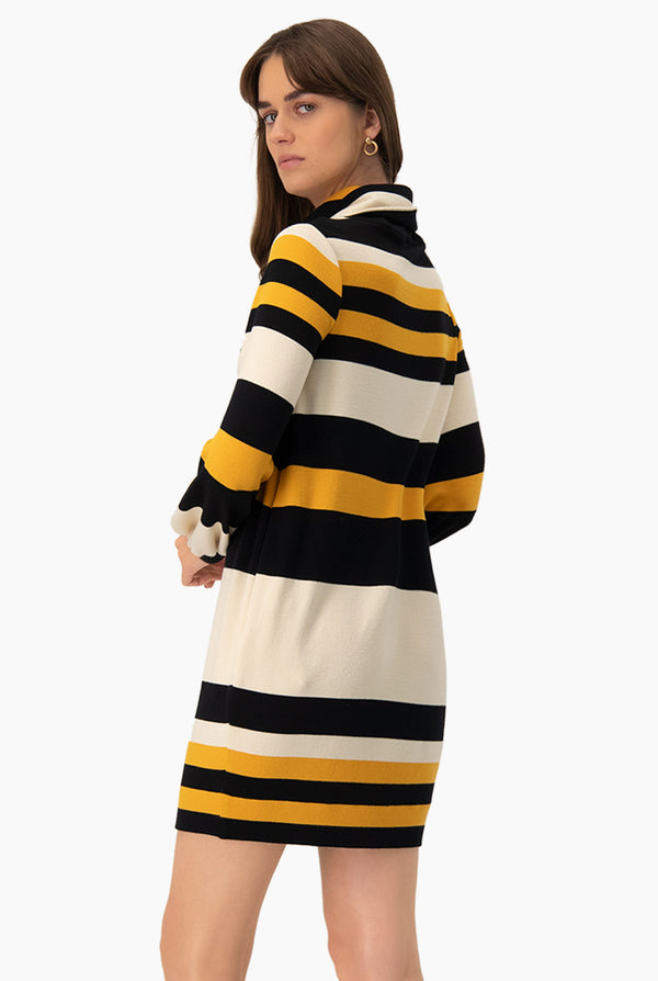 Vestido recto de manga larga