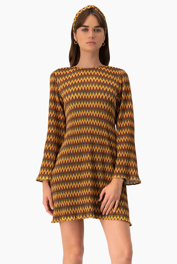 Vestido tejido corto con diadema