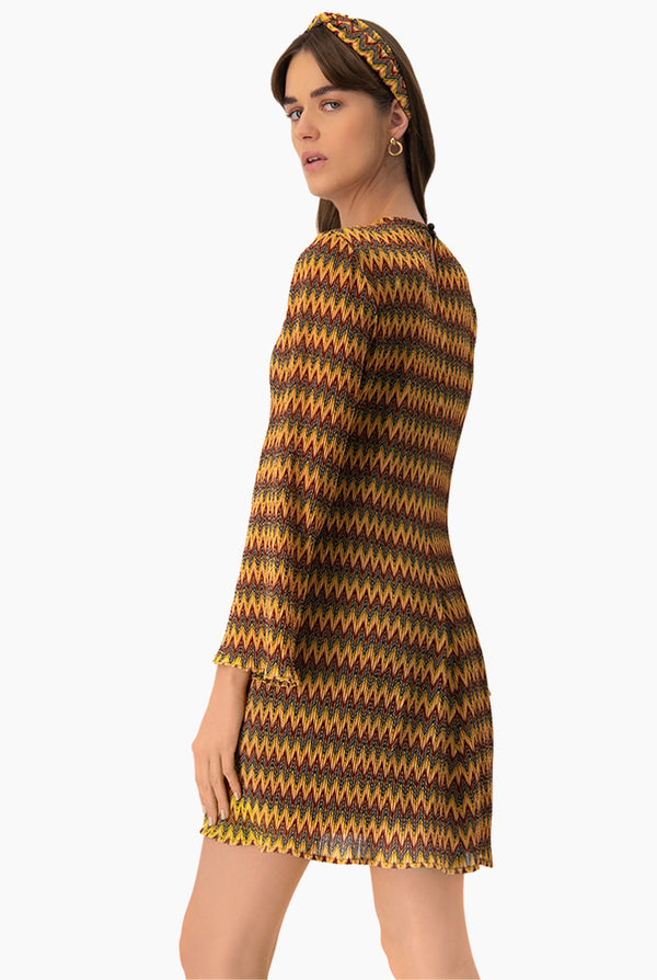 Vestido tejido corto con diadema