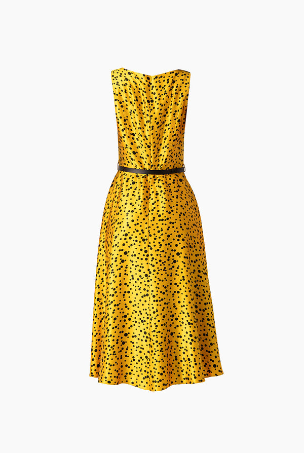 Vestido midi de lunares