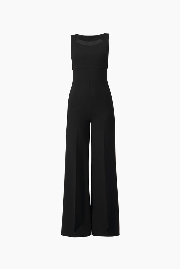 Jumpsuit negro escote redondo